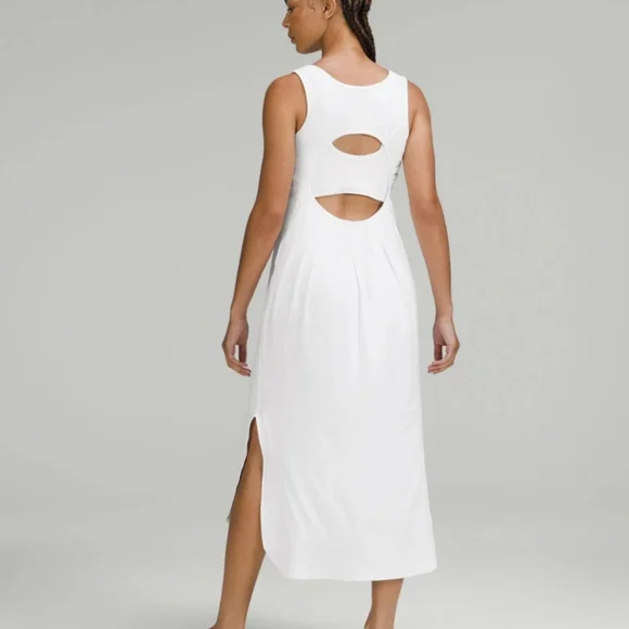 Lululemon Midi Cotton White Dress - Picture 2 of 7